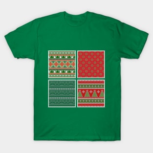 Yule Christmas Jumper Stamps T-Shirt